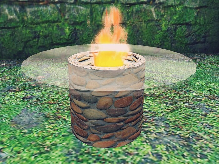 River Rock Fire Table