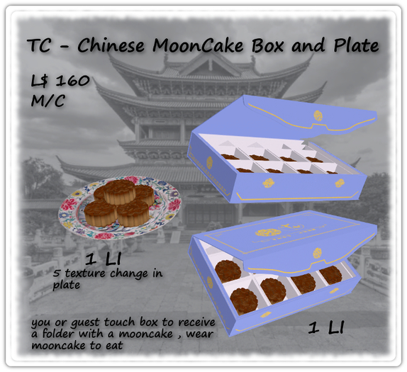 Chinese MoonCake Box and Plate
