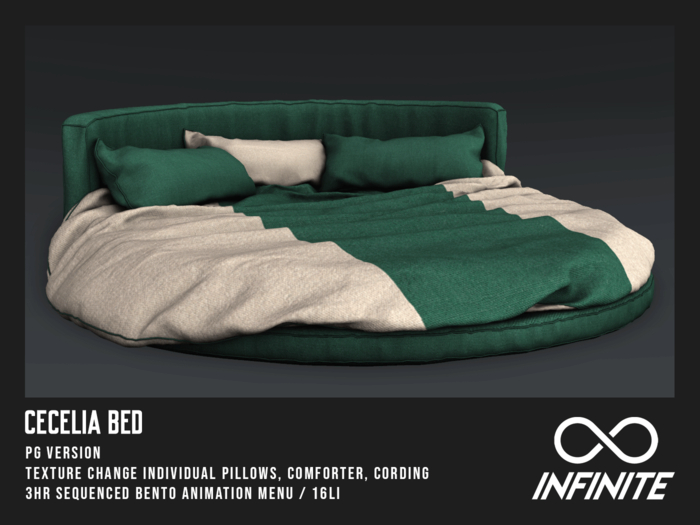 Infinite - Cecelia Bed (PG) *Emerald