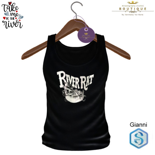 Mens Scoop Tank Top RIVER RAT Gianni (Boxed)