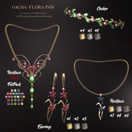 Romazin Jewelry Indi Gacha  #6 RJ - Gacha <Flora/Indi>