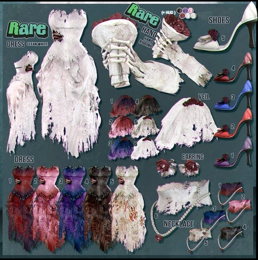 `M.BIRDIE / HalloweenCostume B : DeadBride.SHOES 2 Maitreya