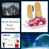 OCE - Red Spiral Sneaker