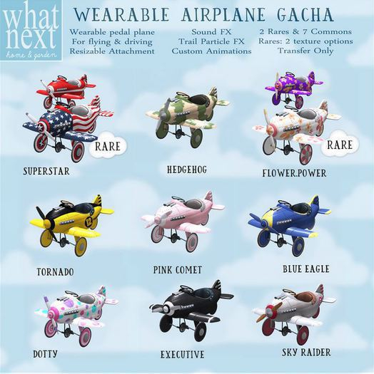 {what next} Wearable Airplane - Pink Comet (boxed)