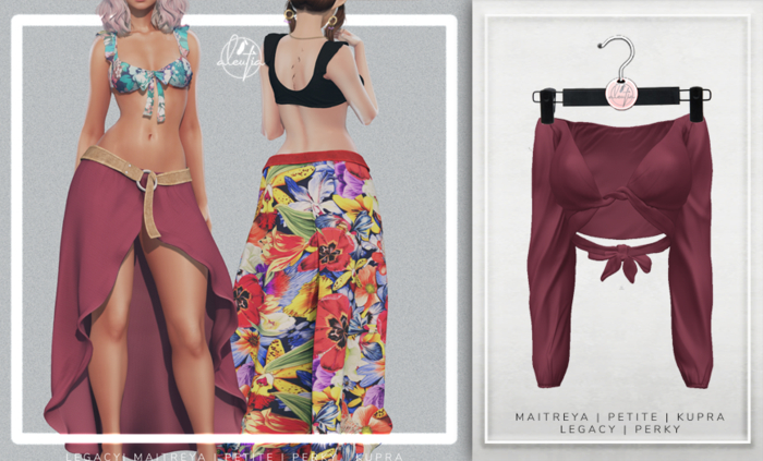 [Aleutia] Shae Top - Maroon