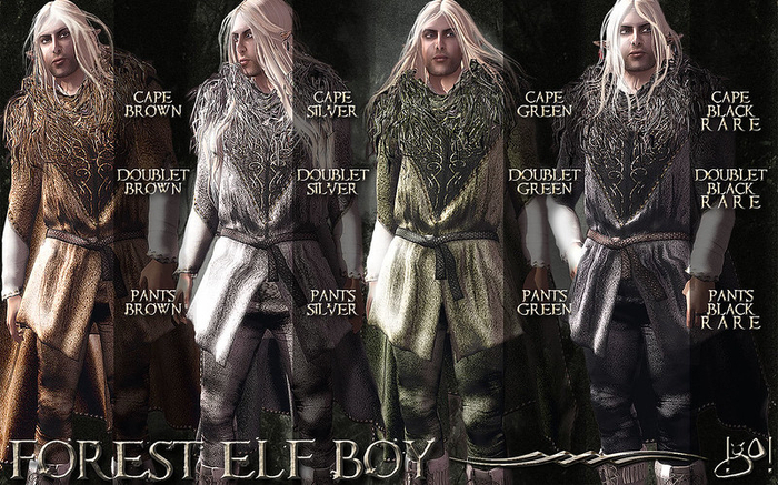 !gO! Forest Elf Boy - doublet Black RARE