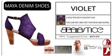 Baiastice_Maya Denim Shoes-Violet