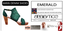 Baiastice_Maya Denim Shoes-Emerald