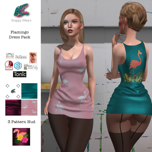 Snappy \\ Flamingo Dress Pack