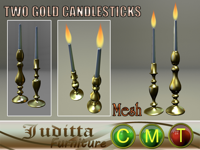 TWO candlestick - JUDITTA