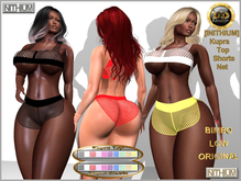 ☾ⅅⅅ☽ ◉ INITHIUM kupra Top Shorts Net ◉