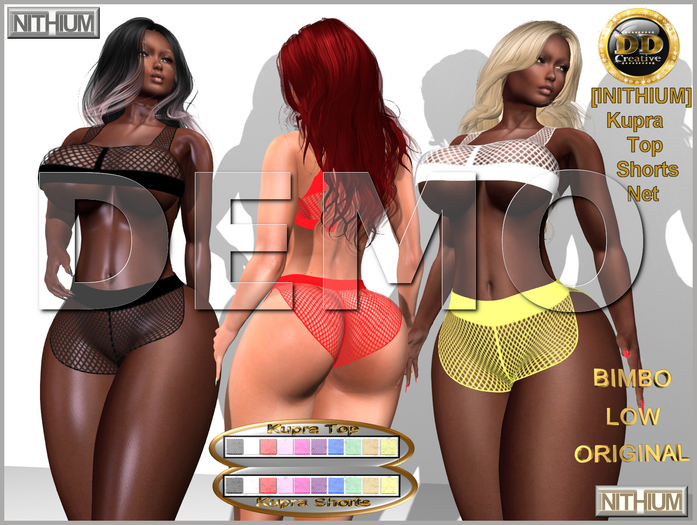 ☾ⅅⅅ☽ ◉ INITHIUM kupra Top Shorts Net ◉ [ DEMO ]