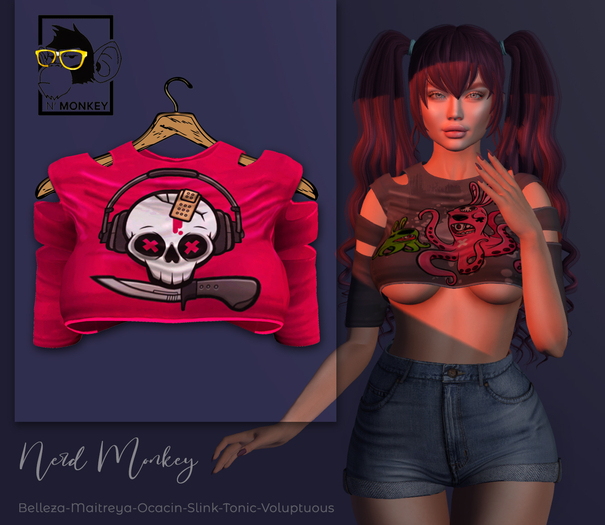 Skull Top  - Nerd Monkey