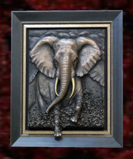 Wall Sculpture Art- Elephant Force
