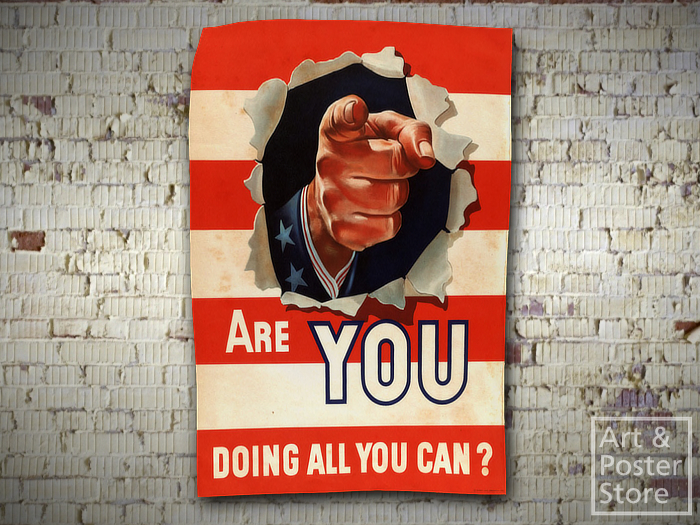 Are You Doing All You Can | Rippled Peeling Poster