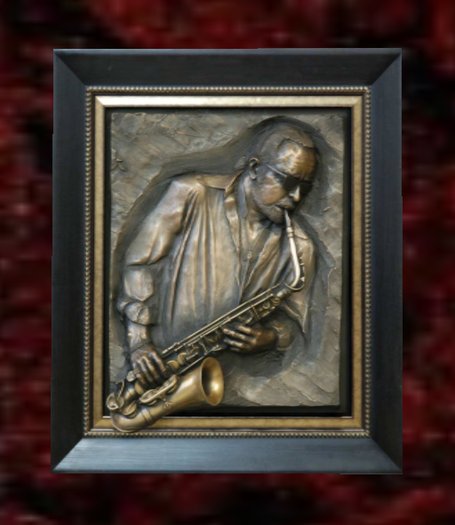 Wall Sculpture Art- Jazz Player