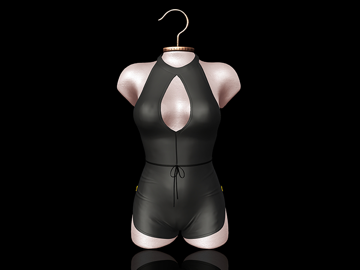 MINJU // Ae-Ri - Halter Overall Black