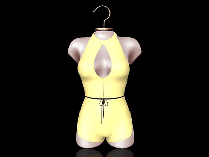 MINJU // Ae-Ri - Halter Overall Yellow
