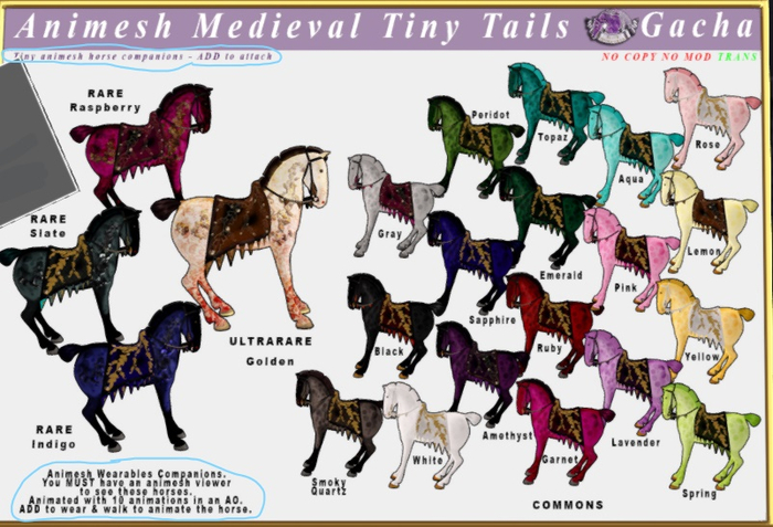 *E* Animesh Medieval Tiny Tails [ADD ME] Green