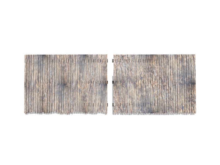 Old beat up boardwalk planks