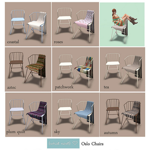 {what next}Oslo Chairs - Roses (boxed)