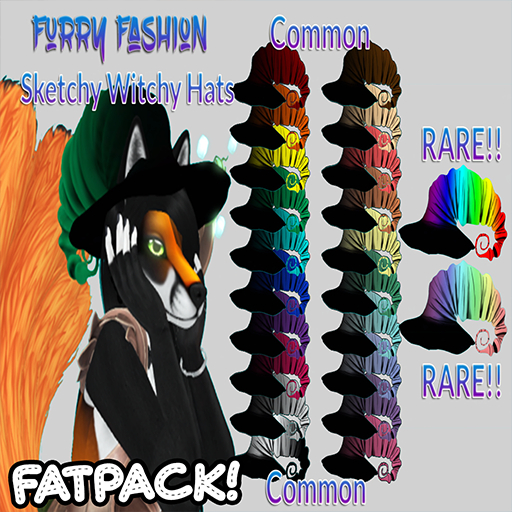 ~FF~ Sketchy Witchy Hat FATPACK