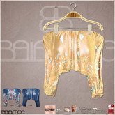 Baiastice_Maya Denim Blouse-Straw