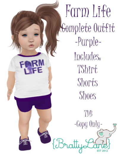 {BL}Farm Life Complete Outfit-Purple