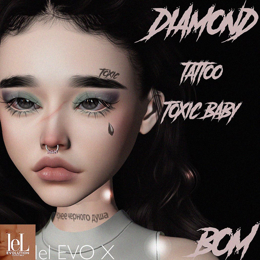 Diamond. Tattoo Toxic Baby. Lel EvoX