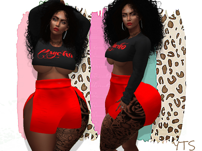 YTS-KUPRA RED/BLK PSYCHO OUTFIT
