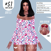 CICADA - Taranee dress #S1 for Kupra, Legacy, Maitreya ,Slink, Mirana