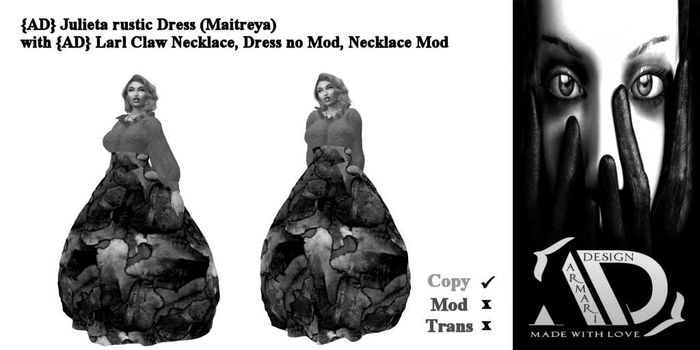 {AD} Julieta rustic Dress (Maitreya) (Add Me) 5 Minutes Demo