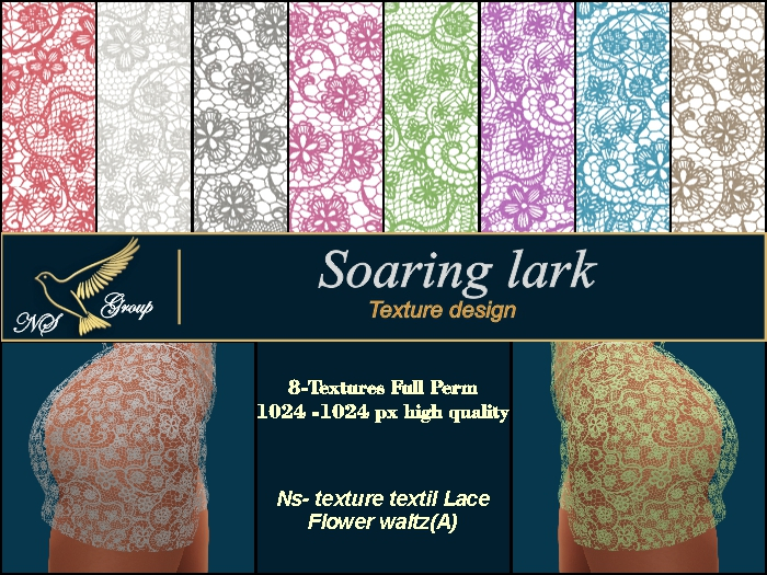 Ns- texture textil Lace Flower waltz(A)