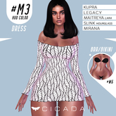 CICADA - Taranee Dress #M3 for Kupra, Legacy, Maitreya ,Slink, Mirana