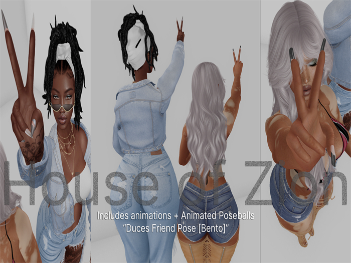 ~HOZ~ Duces Friend Pose [BENTO]