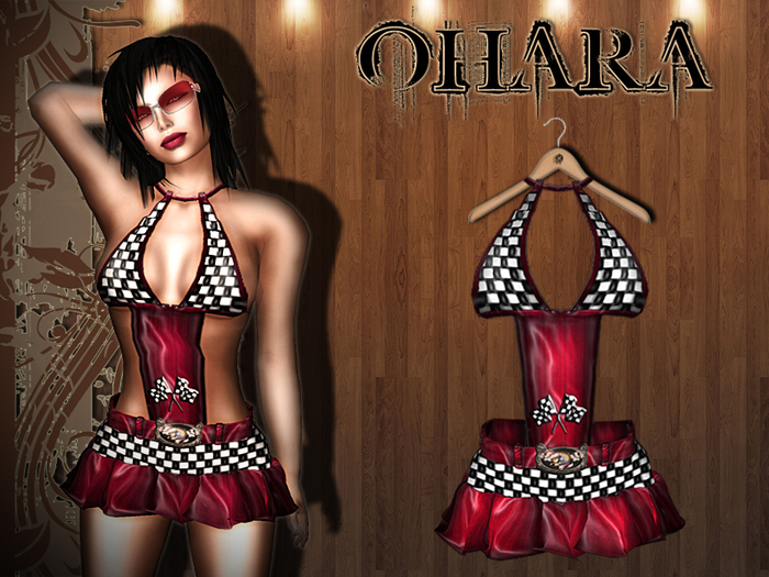 ** Ohara Racer Girl Dress - Red **