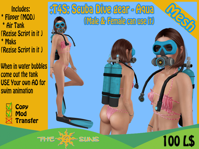 :T4S: Scuba Dive gear - Aqua