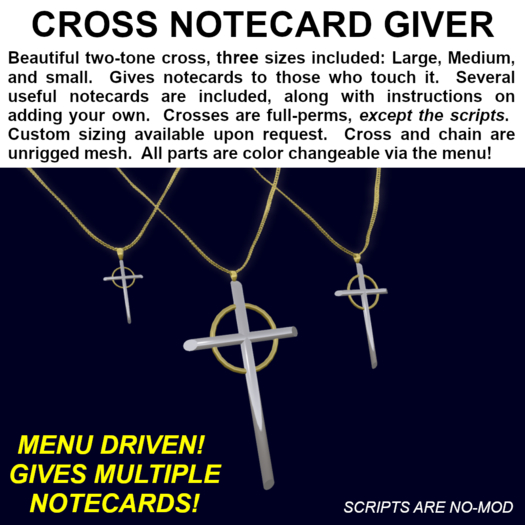 Mesh Silver Cross Tract Giver