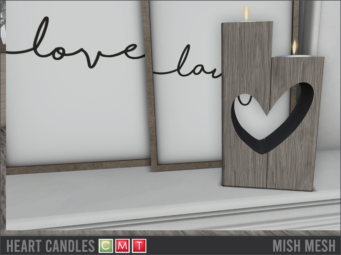 Mish-Mesh - Heart Candles