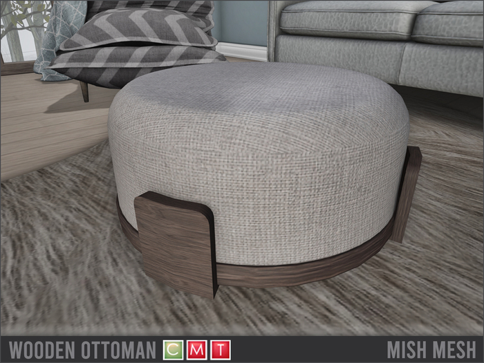 Mish-Mesh - Wooden  Ottoman