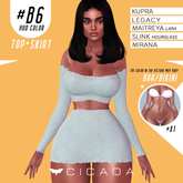 CICADA - Taranee top & skirt (Light turquoise) #B6