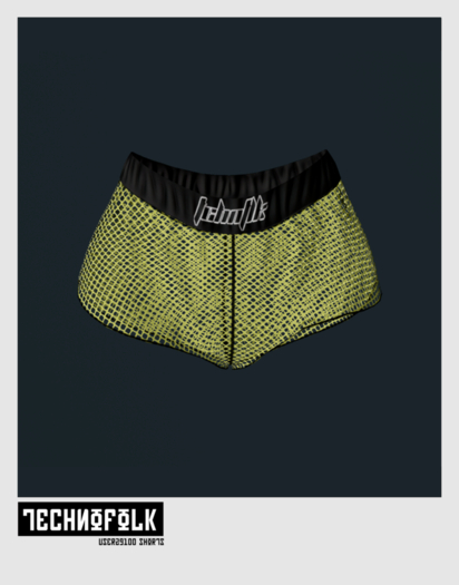 TECHNOFOLK_USER29100 SHORTS NEON GREEN.