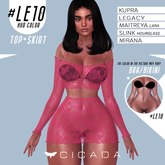 CICADA - Taranee top & skirt (Barbie lace) #LE10 for Kupra, Legacy, Maitreya ,Slink, Mirana