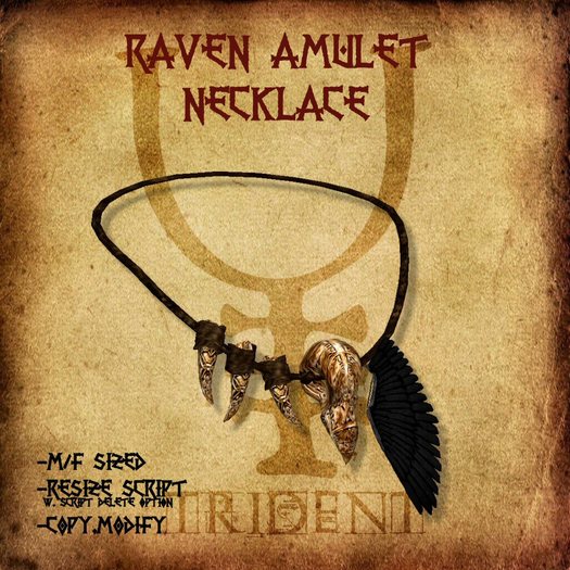 Raven Amulet Necklace 