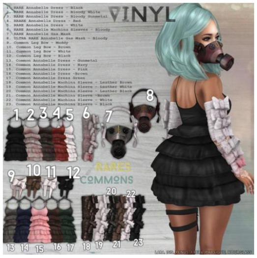 Vinyl - Annabelle Gacha Machina Sleeves Pak Maitreya Bl. Leathe