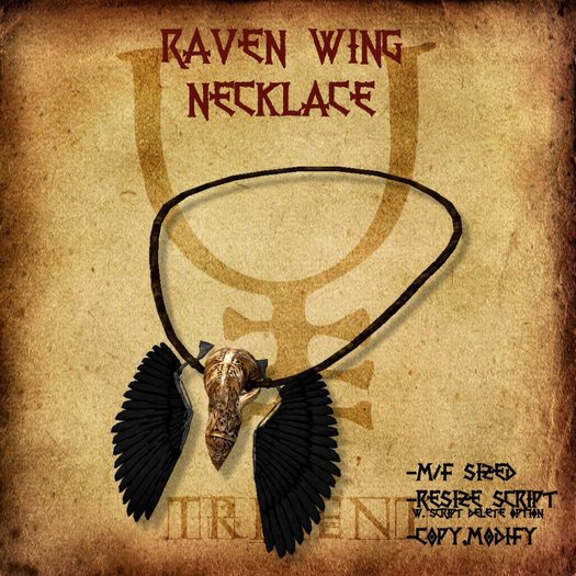 Raven Wing Necklace 