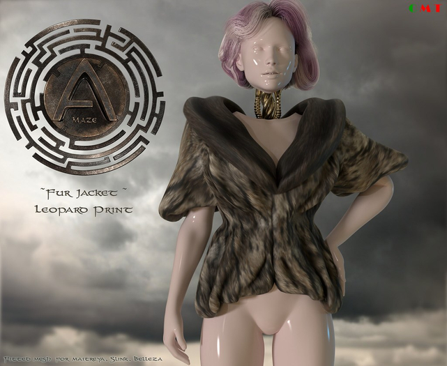 (A)MAZE ~ Fur Jacket ~ (Leopard print)