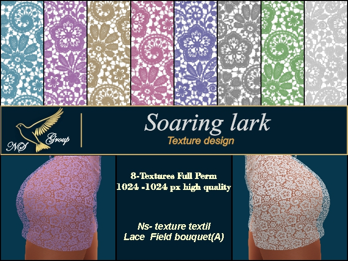 Ns- texture textil Lace Field bouquet(A)