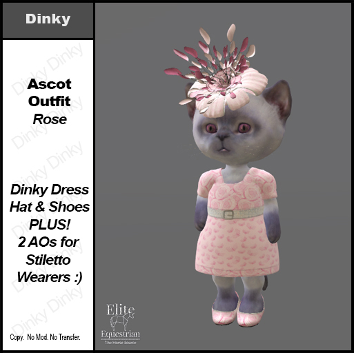*E* Dinky Ascot Outfit Rose [Add-Click]