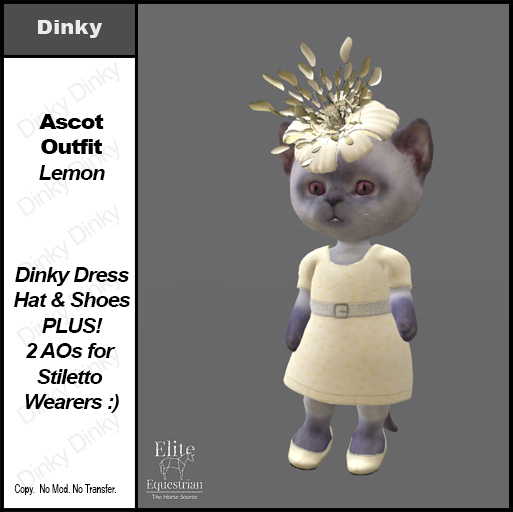 *E* Dinky Ascot Outfit Lemon [Add-Click]